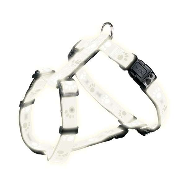 Trixie Geschirr Silver Reflect - Pfotenmotiv - 49–65 cm / 20mm – Bild 3