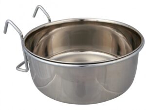 Trixie Edelstahlnapf mit Halter - 300 ml