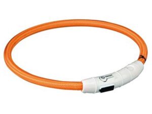 Trixie Flash Leuchtring USB Orange - L-XL