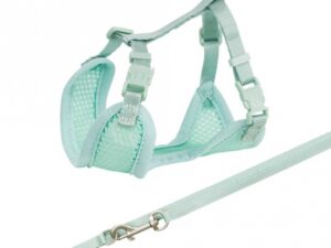 Trixie Junior Welpen-Softgeschirr mit Leine - mint