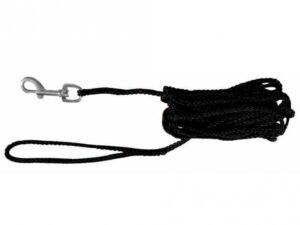 Trixie Schleppleine aus Nylon - schwarz, 5 m
