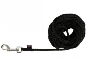 Trixie Schleppleine aus Nylon - schwarz, 15 m