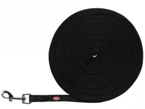 Trixie Schleppleine, gummiert - schwarz - 15 m/15 mm