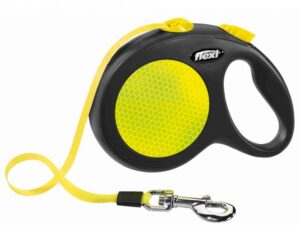 Flexi New Classic Neon Gurt-Roll-Leine - L / Gelb