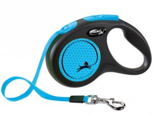 Flexi New Classic Neon Gurt-Roll-Leine - S / Blau