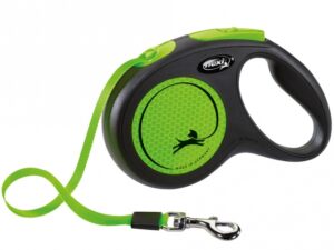 Flexi New Classic Neon Gurt-Roll-Leine - M / Grün