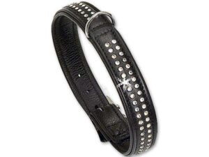 Karlie VINTAGE TIFFANY Halsband - Schwarz - 17 mm, 35 cm