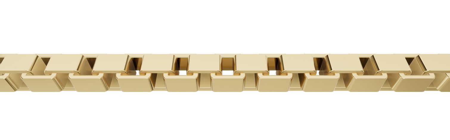 Halskette Venezia 0,9mm - 40cm - 333 Gelbgold – Bild 3