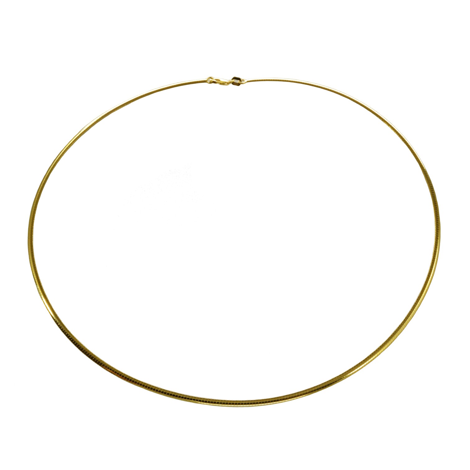 Halsreif Omega 1mm - 45cm - 333 Gelbgold Kette – Bild 3