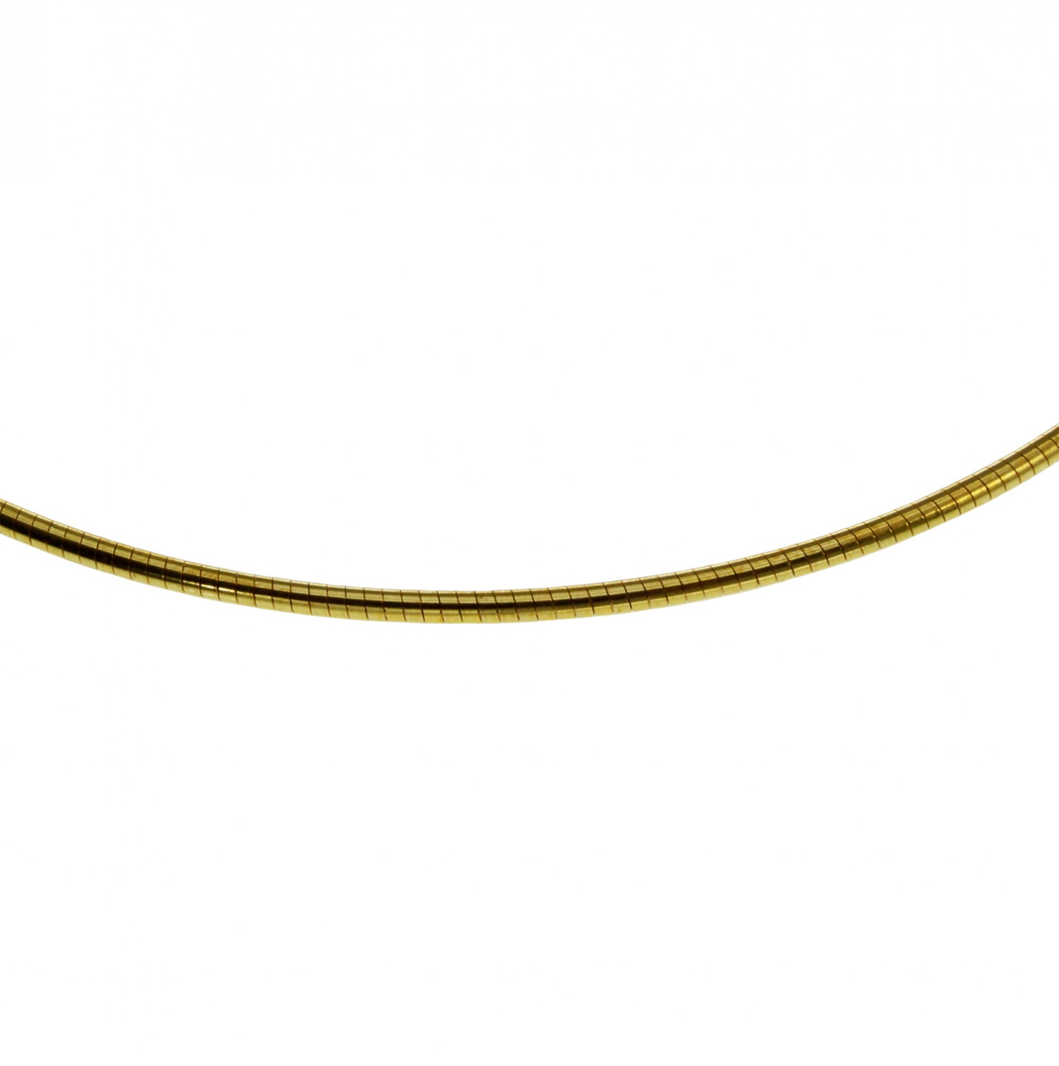 Halsreif Omega 1mm - 45cm - 333 Gelbgold Kette