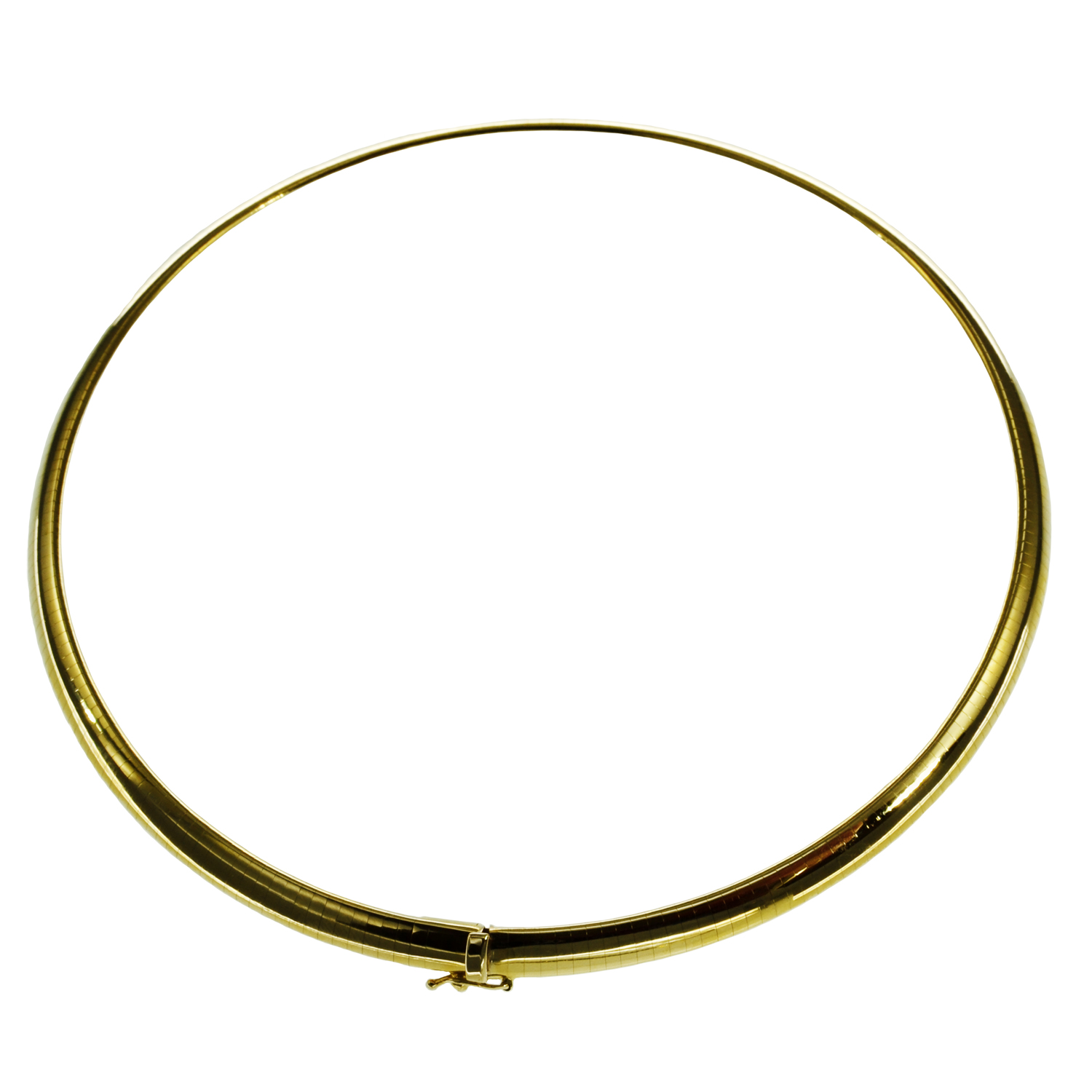 Halsreif Omega 6mm flach - 50cm 750 Gelbgold
