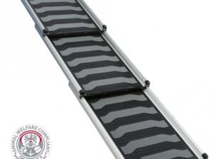 Trixie 3-fach Teleskop-Rampe, Aluminium/TPR