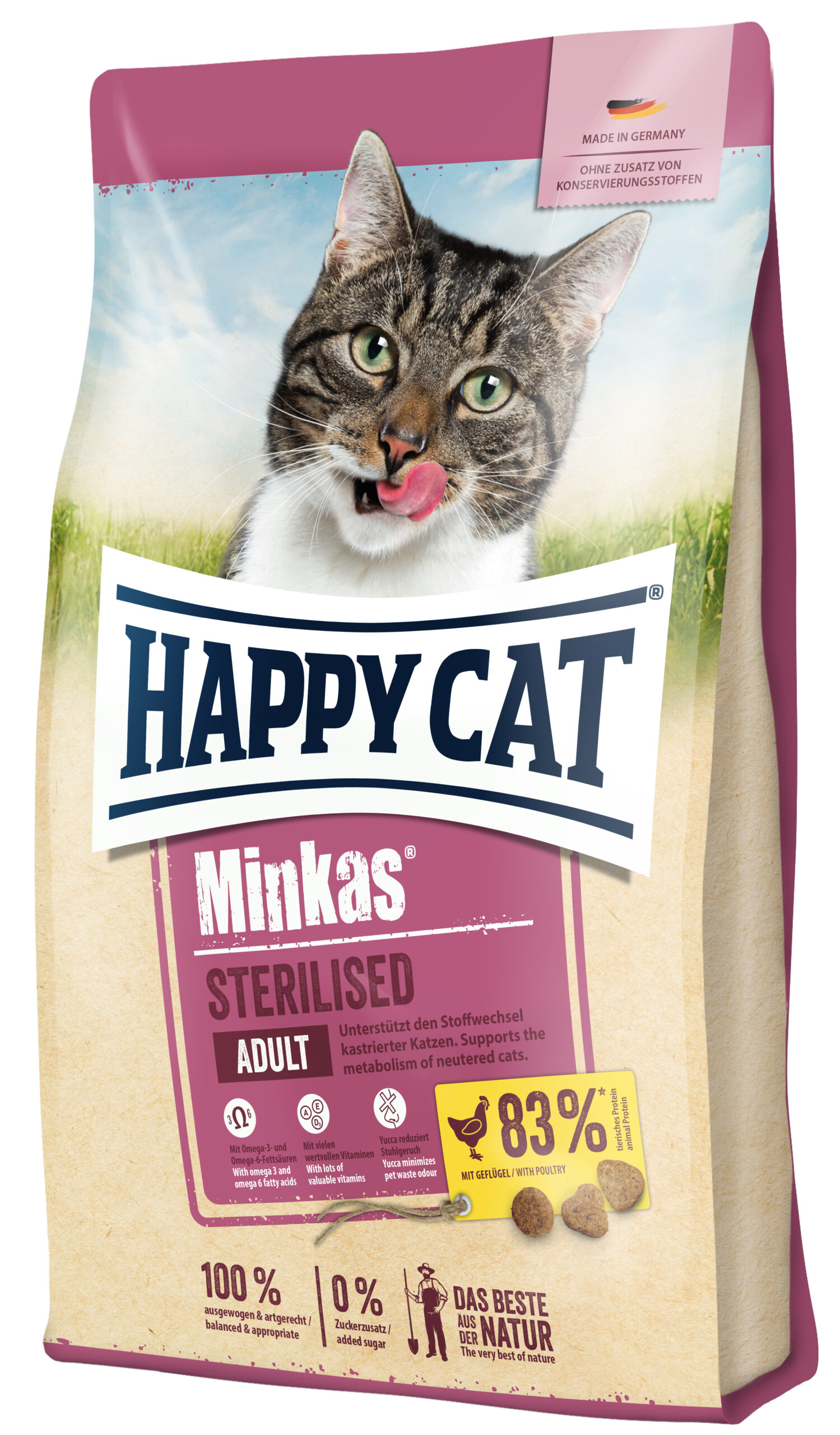 HappyCat Minkas Steril. Geflügel 10kg