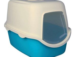 Trixie Katzentoilette Vico - Türkis/Weiß