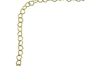 Fusskettchen - Herzkette - 25cm - 333 Gelbgold