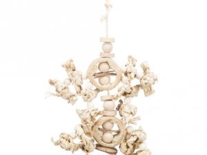 Trixie Naturspielzeug mit Bananenblättern, Holz und Luffa