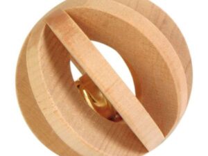 Trixie Lamellenholzball mit Glocke für Kleintiere