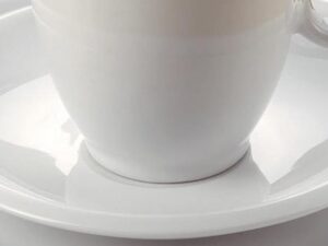 Kaffeeteller ''Tim'' weiß, 5 Stück