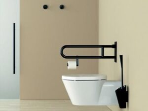 Einzelhaken 477.90.045 einfach A.65mm PA lichtgrau 97 D.60mm HEWI