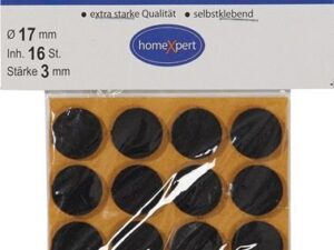 Filzgleiter 17mm Filz braun selbstkl.16 St./SB-Karte