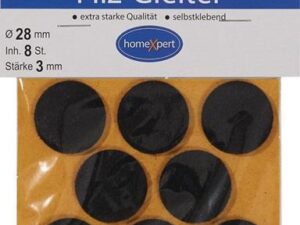 Filzgleiter 28mm Filz braun selbstkl.8 St./SB-Karte