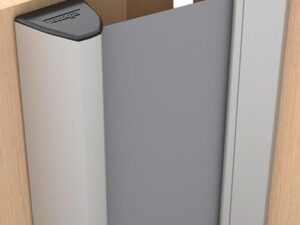 Fingerschutzprofil NR-32 UniSafe L.2000mm BG verkehrsweiß Rollo schwarz ATHMER