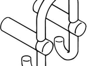 Hewi Garderobendoppelhaken SERIE 801 Haken nach hinten apfelgrün