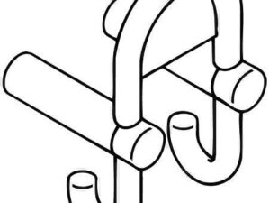 Hewi Garderobendoppelhaken SERIE 801 mit Symbolträger sand