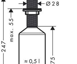 Spülmittel-/ Lotionspender AXOR mattschwarz