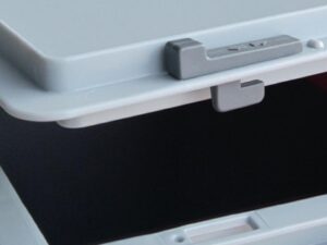 Schiebeverschluss grau f.Transport- u.Stapelbehälter 10 St./Beutel