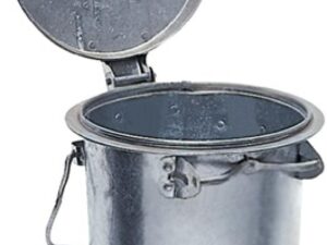 Mülleimer 35l Stahlbl.TZN m.Bügel