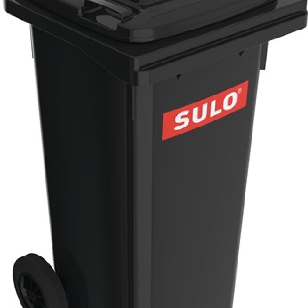 Müllgroßbehälter 120l HDPE anthrazitgrau fahrbar,n.EN 840 SULO