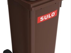 Müllgroßbehälter 120l HDPE braun fahrbar,n.EN 840 SULO