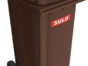 Müllgroßbehälter 240l HDPE braun fahrbar,n.EN 840 SULO