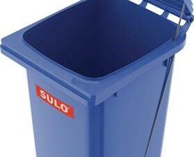 Müllgroßbehälter 240l HDPE blau fahrbar,m.Fußpedal SULO