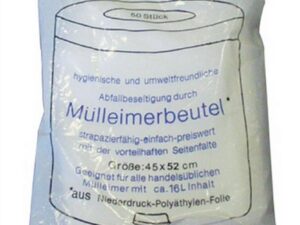 Müllbeutel B620xL750mm 60l 7 µm transp.50St./a.Rolle DEISS - VPE: 20