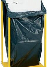 Kunststoffsack 400l LD-PE grau 100 µm B650/550xL1600mm 50St./Karton