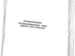Müllbeutel B330/310xL750mm 60l 25 µm weiß 10St./Btl. - VPE: 20