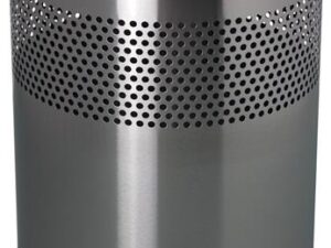 Papierkorb 15l H321xØ255mm rd.VA silber HELIT