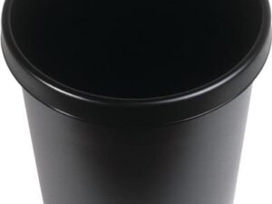 Papierkorb 18l H331xØ315mm m.Griffrand Ku.schwarz - VPE: 6