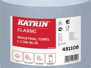 Putztuchrolle Katrin Classic L 2 L180xB220ca.mm blau 2-lagig 2 RL/VE ELOS - VPE: 2
