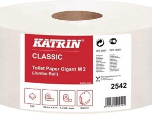 Toilettenpapier Katrin Classic Gigant M2 2-lagig 6 RL a 1200 Bl.=7200 Bl.KATRIN - VPE: 6