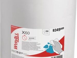 Wischtuch Wypall X60-8349 L380xB420ca.mm weiß 1-lagig 650 Tü./Rl.WYPALL