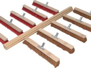 Besenset je 5 Kokos-/Elaston L.600mm m.10 Stielen L.1400mm