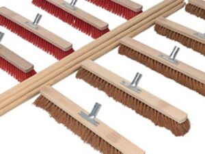 Besenset je 5 Kokos-/Elaston L.600mm m.10 Stielen L.1400mm