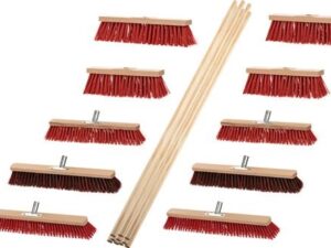 Besenset Outdoor 8Elaston 2Elaston/Arenga L.400/500/600mm m.10 Stielen L.1400mm