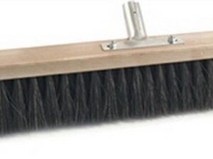 Besen Arenga L.800mm m.Metallstielhalter Flachholz