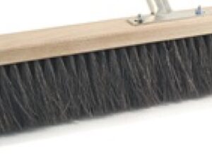 Besen Arenga L.1000mm m.Metallstielhalter Flachholz