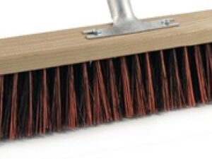 Besen Südharzer Bauernbesen Arenga/Elaston-Mix L.600mm Metallstielhalt.Flachholz