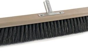 Besen Arenga L.600mm m.Metallstielhalter Flachholz